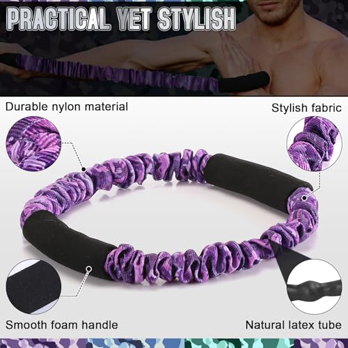 Image of RoundFunny 3 Pcs Archery Bow Strength Trainer 30 40 50 Lbs Arm Strength Exercise Band Rubber Stretch Bands Archery Accessories for Bow Practice Shooting Accessories