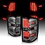 AmeriLite for Chevy Silverado 1500 2500 3500 GMC Sierra 3500HD LED Smoke Replacement Tail Light Assembly Pair - Passenger and Driver Side