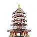 Piececool Puzzle 3D in metallo Metal 3D Puzzle Leifeng Tower-796 pezzi puzzle in metallo tagliato al laser 3D tradizionale cinese per adulti