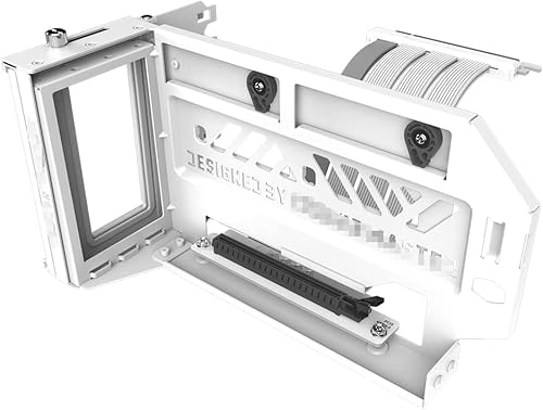 MasterAccessory - Kit de soporte vertical para tarjetas gráficas V3 Edición blanca con cable elevador premium PCI-E 4.0 x16-6.496 in, compatibilidad