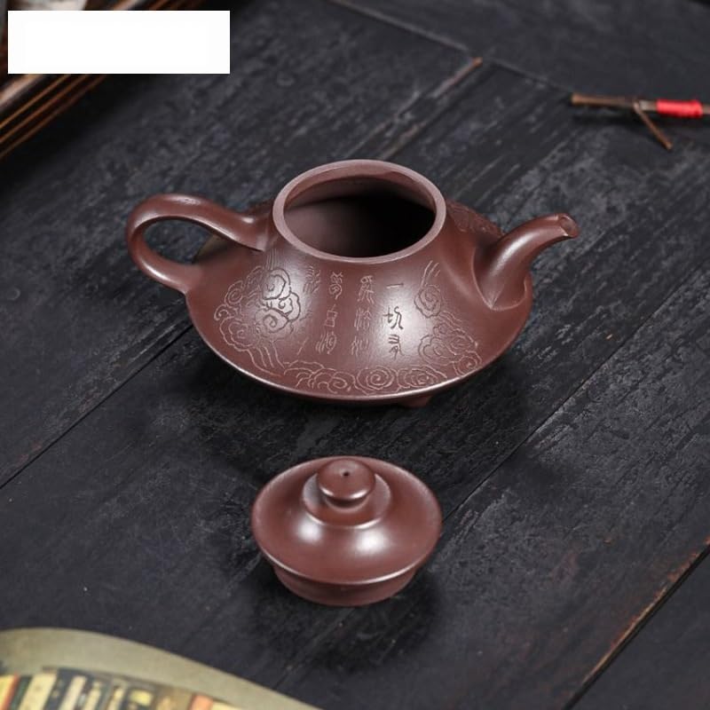 Dzbanek do herbaty ziołowej 240 ml Fioletowy czajniczek Chiński czajniczek Surowa ruda Fioletowy czajnik błotny z zaparzaczem Zestaw do herbaty Zisha Herbata liściasta Zaparzacz