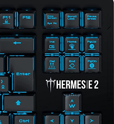 Teclado Mecânico Gamdias Hermes E2 Single Color LED Azul Switch Marrom HERMES E2 BLUE (BR/BROWN)