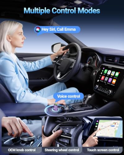 Image of vnilrgle Wireless CarPlay Adapter for Apple iPhone 2026 Upgraded(Purple)