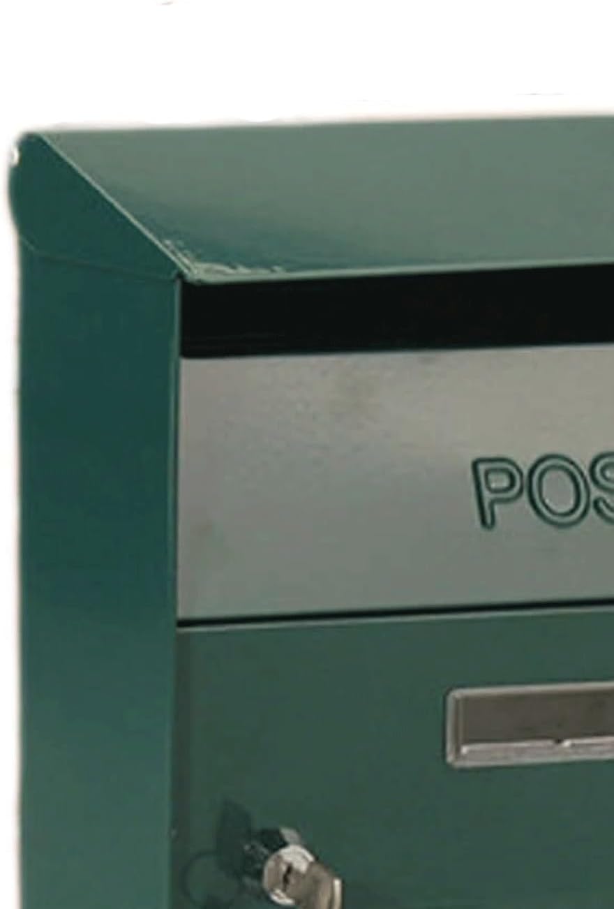 Mailbox for Outside Wall Mount Mailboxes with View Window Drop Box Retro Zinc Alloy Suggestion Box with Lock and Key Post Box