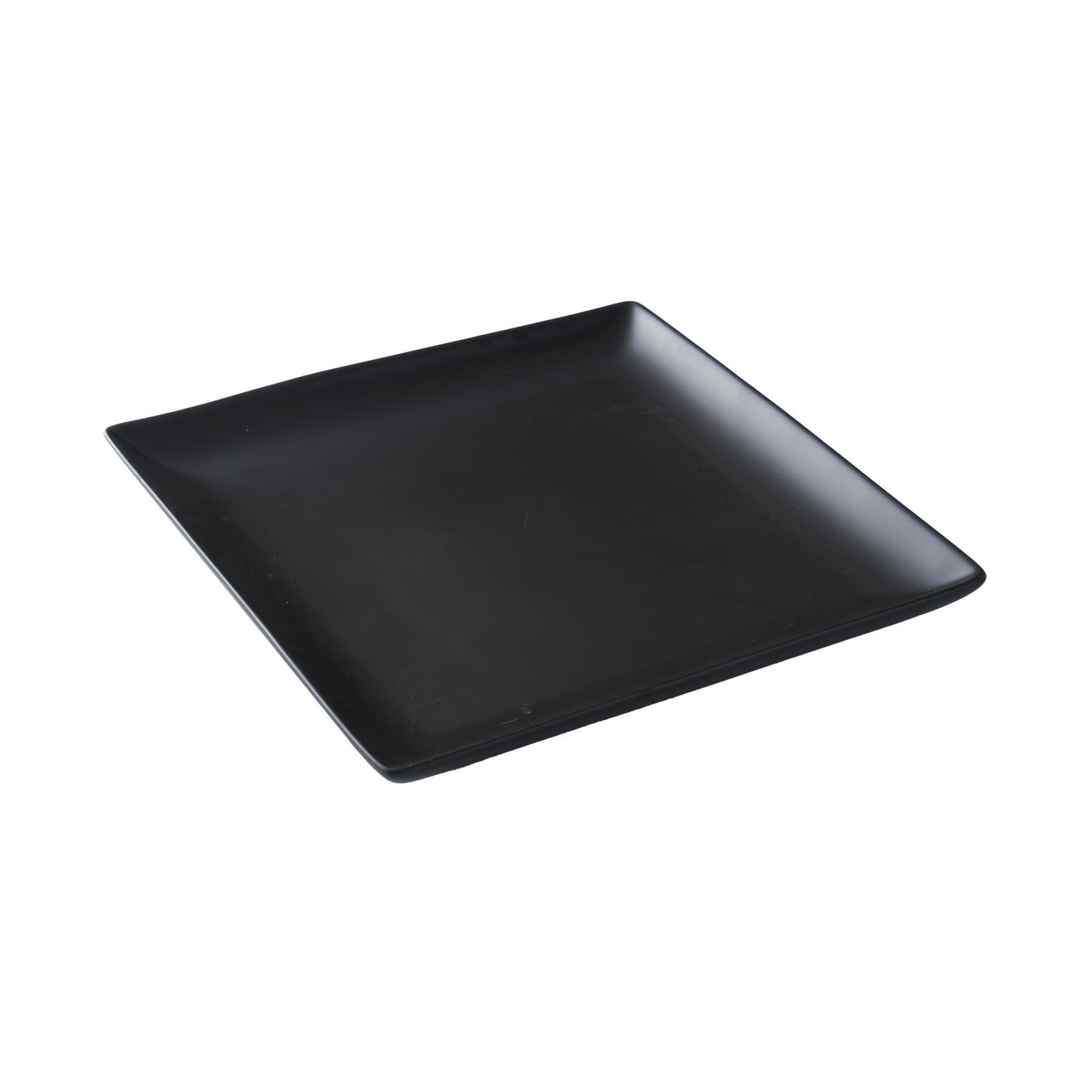 Amazon.co.jp: 大皿 スクエアー プレート27cm/ブラック【スクエア 
