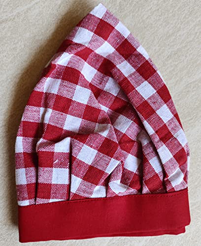 Image of Switchon Checkered Cotton Kitchen Cooking Apron with Chef Hat - Pack of 2 | Multi-Purpose Chef & Waiter Apron for Men & Women | Home, Hotels, Restaurants & Cafes | Proudly Made in India