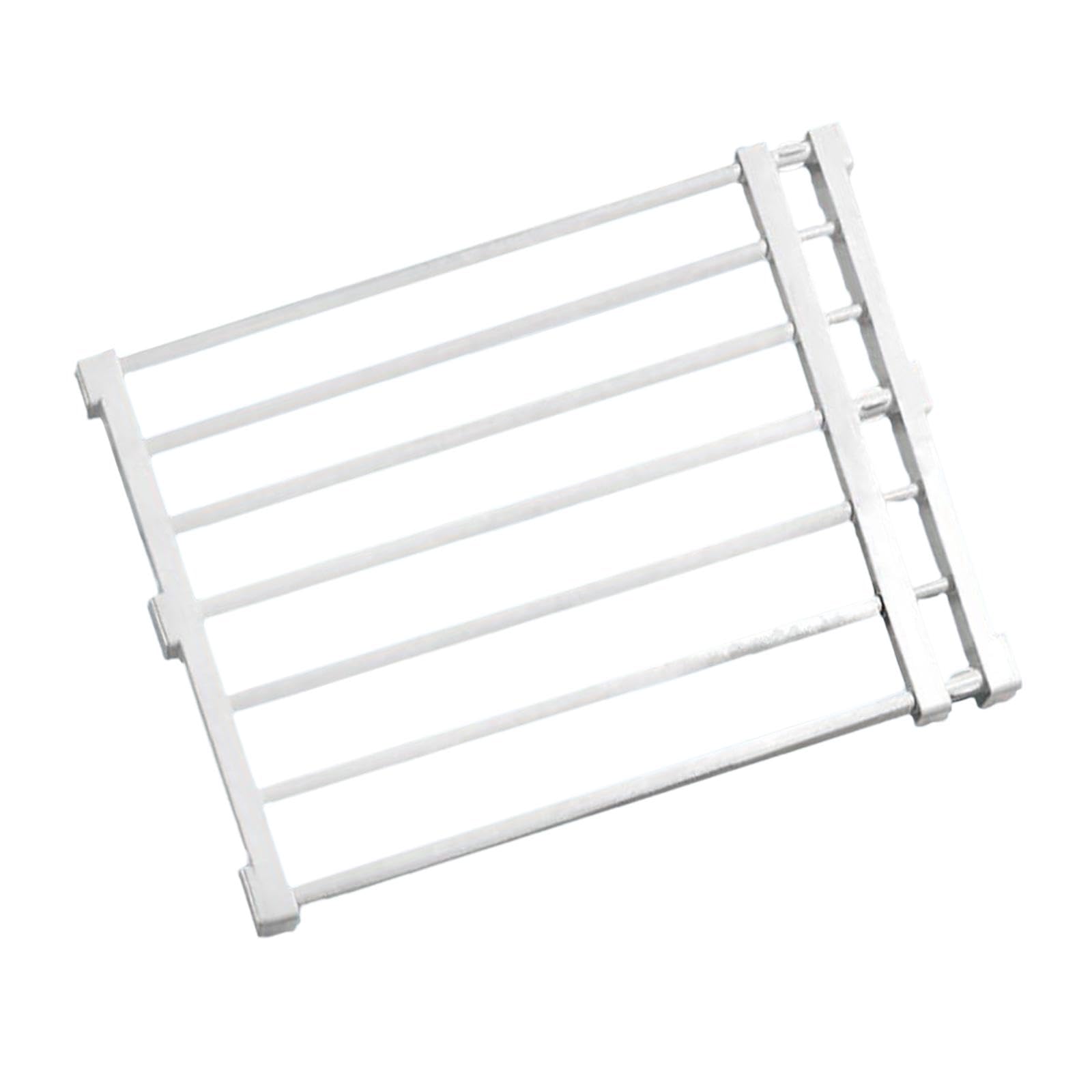 Colcolo Valla para Mascotas Valla para Cachorros Barrera de la Puerta Guardia de Seguridad Ajustable Puerta Extensible para Perros, 56 a 100 cm x 42 cm Blanco