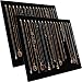 Jashem 17 Hooks Necklace Display Jewelry Tray Organizer Pad Showcase Display Case 14.7"x12" (2 Pieces)