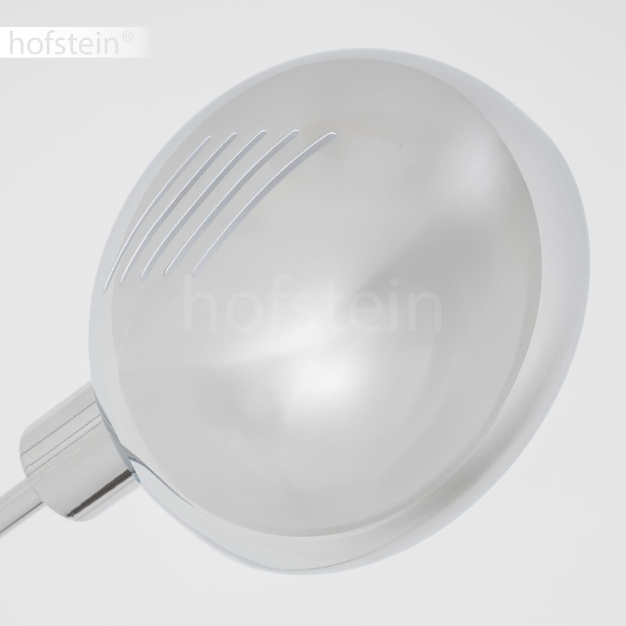 Stehleuchte Nikkala, Stehlampe aus Metall/Glas in Chromfarben/Weiß, Leuchte im modernen Design, verstellbare Schirme, An-/Ausschalter am Gehäuse, Höhe 240 cm, 3 x E14, ohne Leuchtmitte