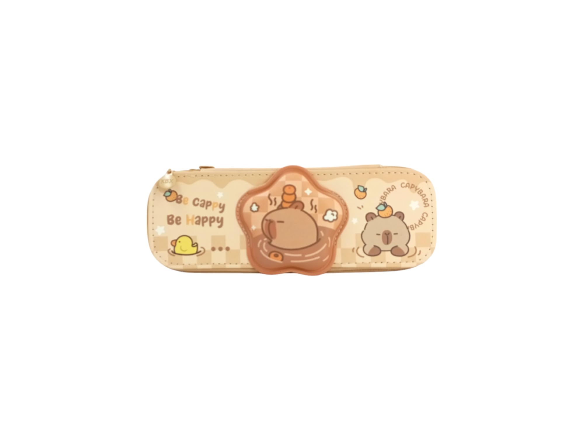 Capybara Pencil Pouch, Double Layer, Squishy Soft, 22 x 8 x 7 cm, Cute Cartoon Theme-picture-14