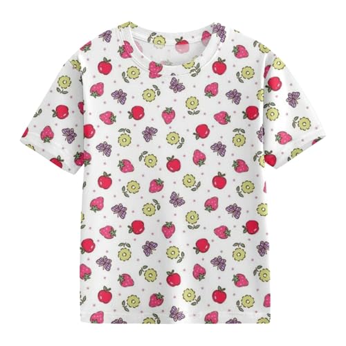Little Boys Girls Cute Fruit Graphic Tees Short Sleeve Crewneck Printed T Shirts Summer Soft Cool Causal Birthday Outfits2