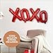 Galentines Day Party Decorations, Galentine’s Gang Banner, 6 Kiss Lip Balloons, 12 Heart Shaped Glasses (6 Red - 6 Pink), 12 Heart Headbands, 2 Pink Curtains Backdrop & 1 “XOXO” Balloon