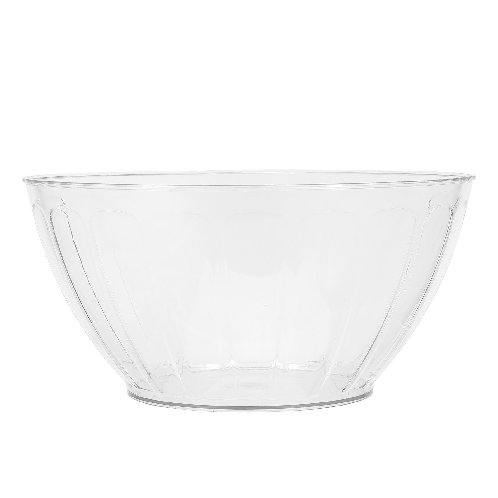 Große Bowle aus Kunststoff: 31 cm (12,2 Zoll) – Servierschale für Cocktails, Sangria und Limonade – Transparente Getränkeauslage mit offenem Deckel – Partyschale für Feiertage, Buffets,