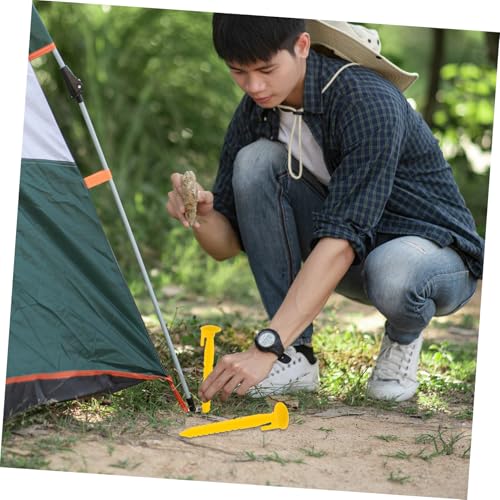 Carpas de Acampar Estables Evitando Tropiezos con Clavijas Plásticas 6