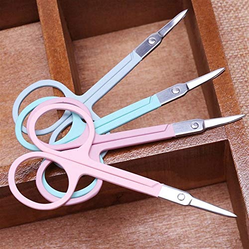 Forbici artigianali Forbici professionali for manicure for unghie Sopracciglio Naso Ciglia Forbici for cuticole Pedicure curvo Strumento for trucco Forbici