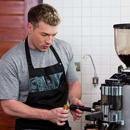 2 Pcs Espresso Distribution Tool, Espresso Stirrer Tool With Natural Wood Handle And Base, 5 Needles Espresso Coffee Stirrers Espresso Needle Distributor For Home Kitchen Cafe (Walnut And Rosewood) #TOP3