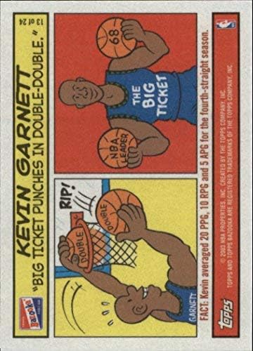 Miniatura 2 de 2003-04 Topps Bazooka Comics #13 Kevin Garnett NBA Basketball Trading Card
