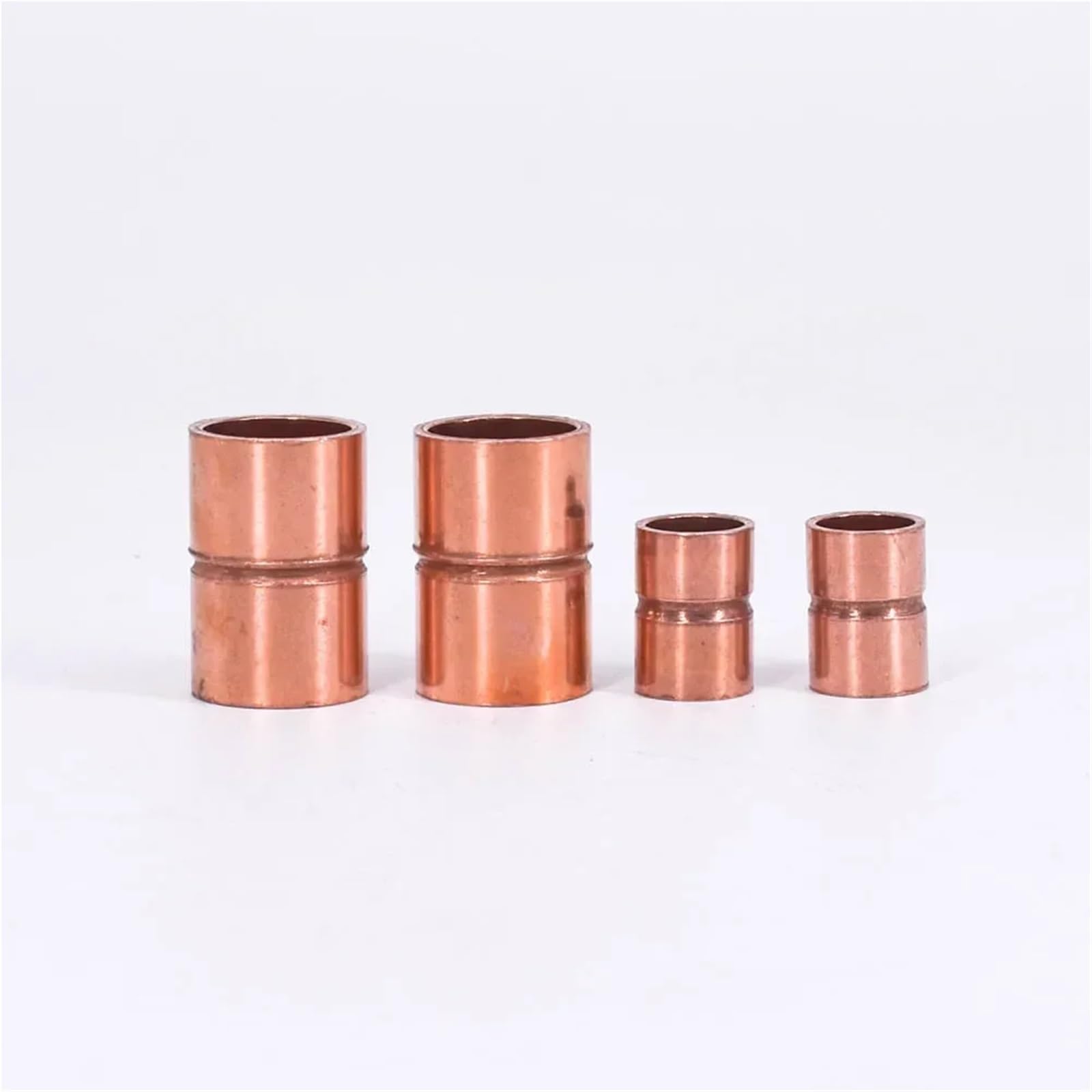 6.35-159mm 1/4" 3/8" 1/2" 5/8" 3/4" 1" -6.25" ID Copper End Feed Solder Straight Coupling Pipe Fitting Connector Air Conditioner(1.9x0.8mm) Brass Hose
