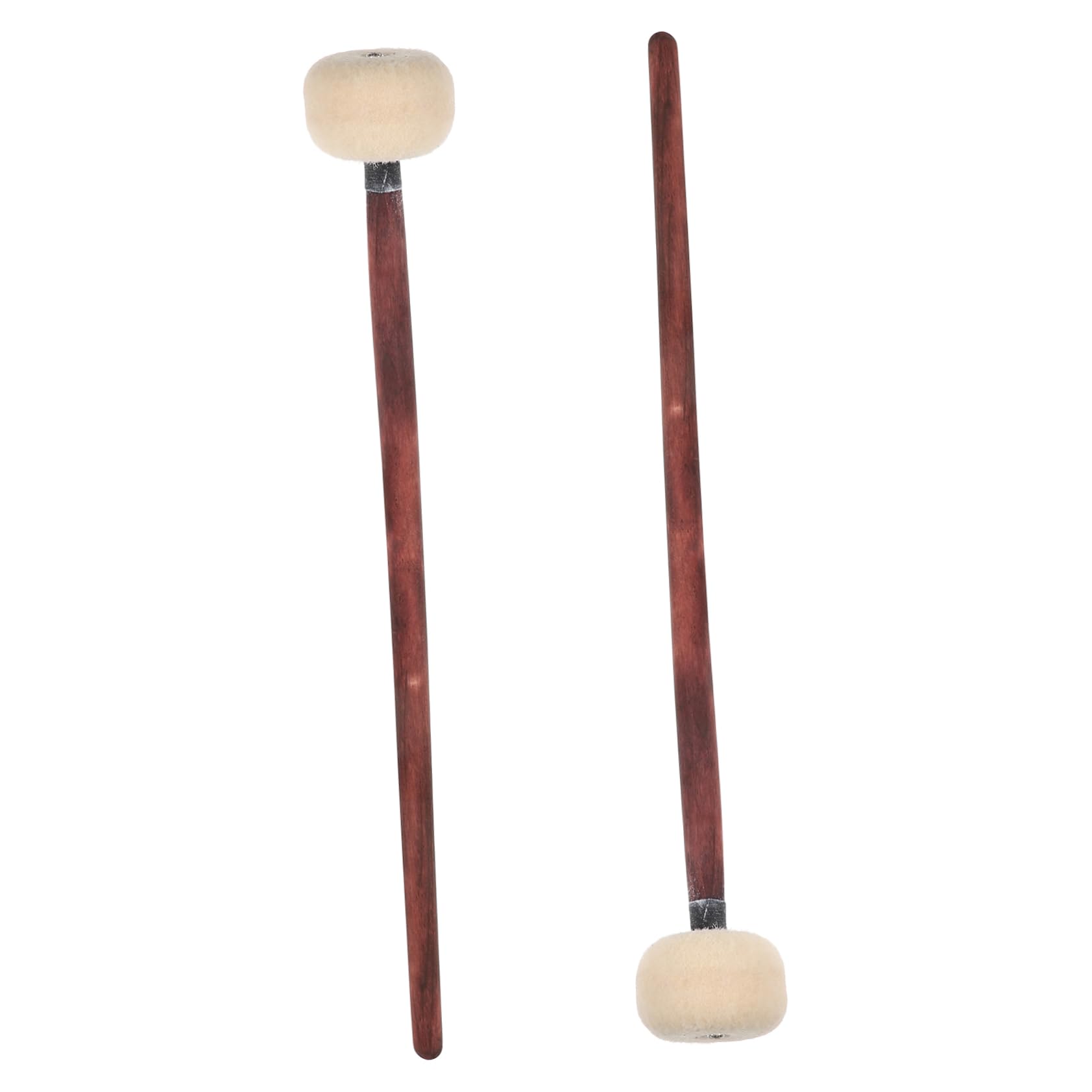 ibasenice 6pezzi Bacchette Per Batteria Legno Con Testa Feltro Strumenti Percussione Per Pratica e Tuning Manico Elegante e Confortevole Per Ogni Stile Di Batteria