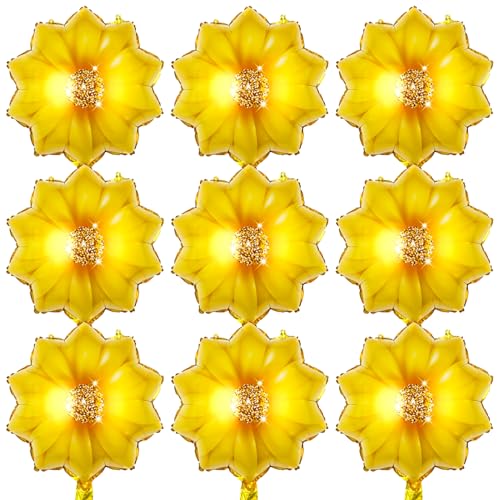 Rijcy Sunflower Balloons 10 PCS Yellow Sunflower...