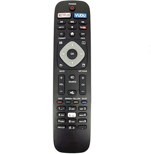 Nuevo NH500UP Control remoto controlador de TV de repuesto compatible con Philips 4K UHD Smart TV 55PFL5602 43PFL4902 65PFL6902 43PFL5602 65PFL6601