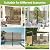 3.6ft W × 6ft H Metal Privacy Screen Outdoor Freestanding Privacy