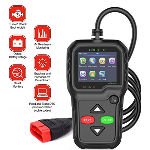 obdator Car Bluetooth OBD OBD2 Scanner Code Reader HH Advance Universal Vehicle Engine System Scanner OBD 2 OBDII Check Engine Light Diagnostic Scan Tool for Android PC