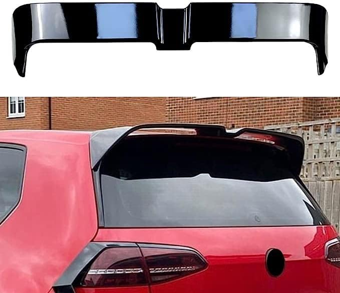 Aileron ABS ArrièRe de Voiture Spoilers pour VW Golf 7 VII Mk7 7.5 GTI R 2014-2019,Coffre ArrièRe Toit Becquet, Pare-Brise Aile Becquet Lèvre Modification Accessoires