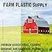 Farm Plastic Supply - Silage Tarp Black/White Plastic Sheeting - 8 Mil - Heavy Duty Polyethylene Plastic Tarp for Silage Cover, Bunker Cover for Farming, Agriculture, Ground Covering (24' x 25')