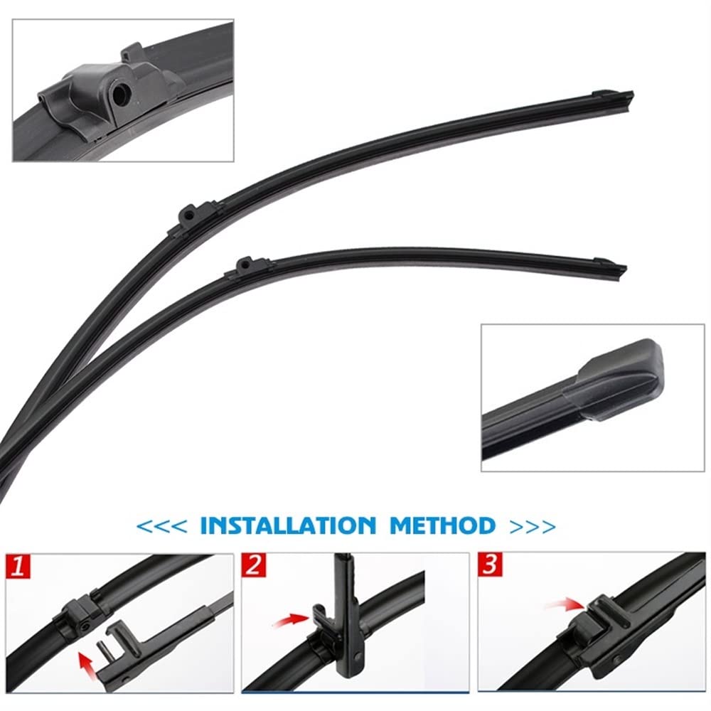 Set Tergicristallo Anteriore 26”+26” Per Mercedes Classe E W211/S211 (2002-2009) – Gomma Germania, Installazione Senza Attrezzi