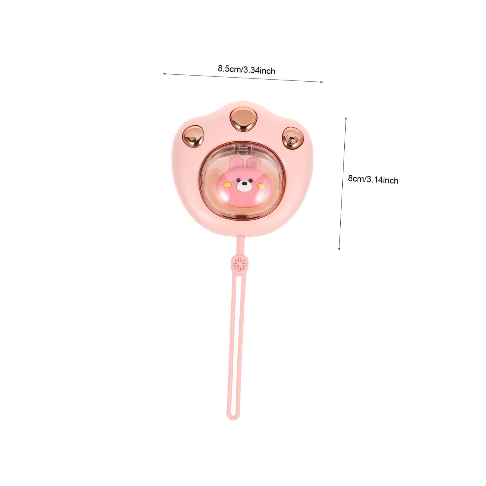 Toyvian Portable Hand Warmer Rechargeable Warmer for Cold Weather Compact Electric Heating Device for Office Outdoor Use Lovely Design Battery