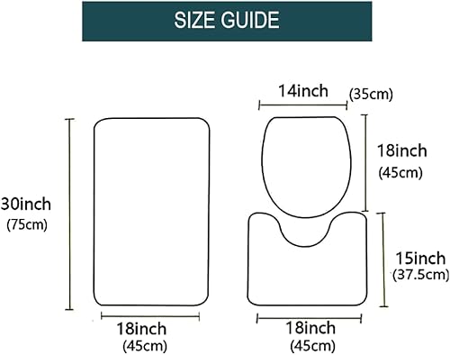 Miniatura 3 de Juego de alfombras de baño de gnomo de Navidad, 3 piezas, árbol de Navidad, copos de nieve, juego de tapetes de baño para decoraciones de Navidad,