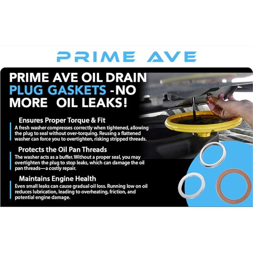 Image of Aluminium Oil Drain Plug Gaskets - Differential & Transfer Case Crush Washer for Leak Proof Sealing - Durable & Reliable Oil Plug Washer - Compatible with Toyota Lexus Scion (24 Pack)