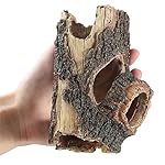 Aquarium Wood Fish Tank Decorations，Resin Fake Logs Terrarium DÉCor, Reptile Hide Aquarium Hideout for Fish Cave, Small Turtles, to 20 Gallon Tank - Image 3