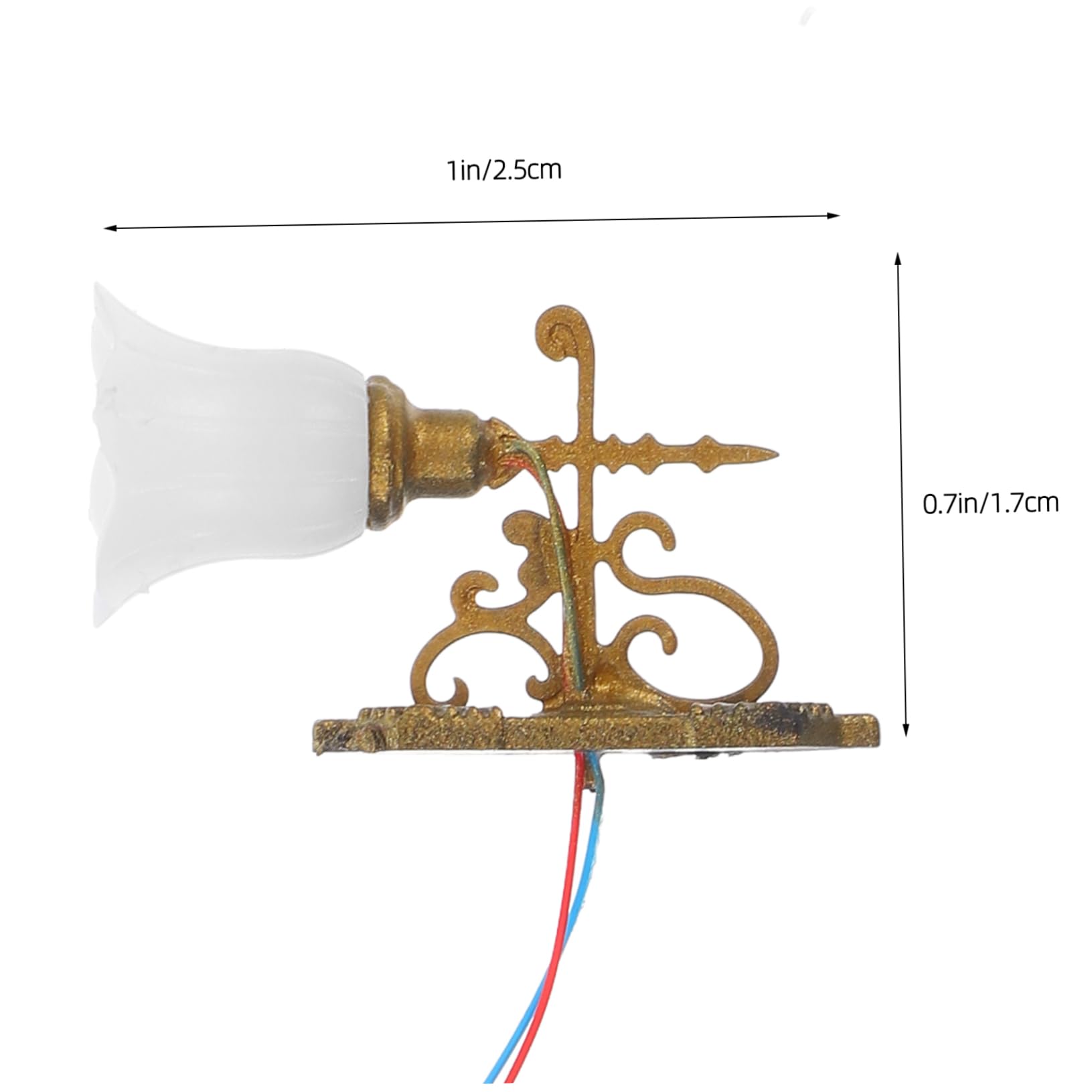 Hohopeti Miniature Lamp Model 4pcs Street Lamp for Doll House Decor Unique Table Decor for Miniature Garden