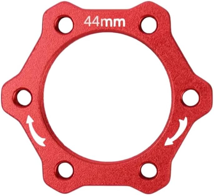 Bicycle Screw Thread Hub Flange Adapter Brake Disc 44mm Hub Brake Disc Threaded Base Cycling Bike Parts Compatible With(Red)