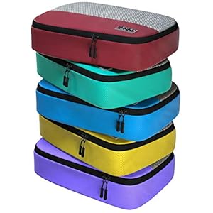 Packing Cubes for Suitcases – 5 Pcs set of Packing Cubes for Travel – Packing Cubes for Carry on Suitcase Organizer Bags – Travel Cubes Travel Organizer Bags for Luggage