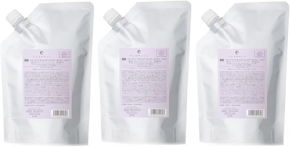 デミ フローディア スキャルプシャンプー モイスト 1000 ml レフィル &times;3個セット