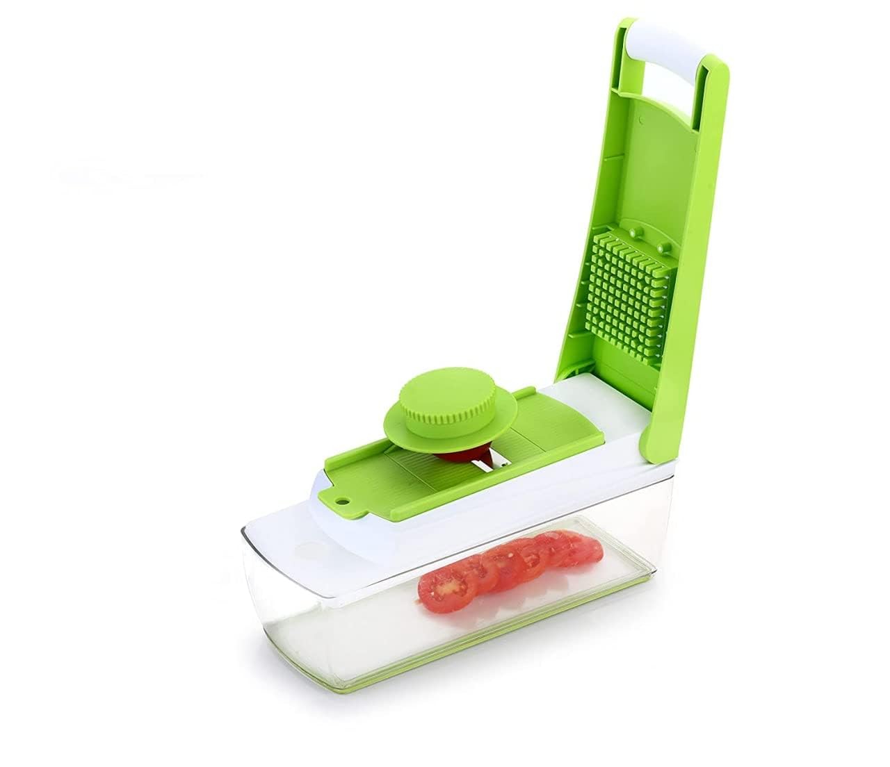14-in-1 Vegetable Chopper with Container | Multi Blade Cutter, Slicer, Dicer & Grater | Onion Chopper, Fruit & Veg Cutter with Peeler | Kitchen Tool (Green)-image-34