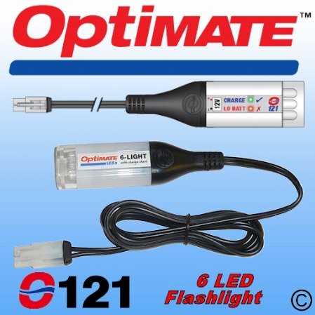 OptimateGenuine TM Flashlight + Battery Check Lead O-121