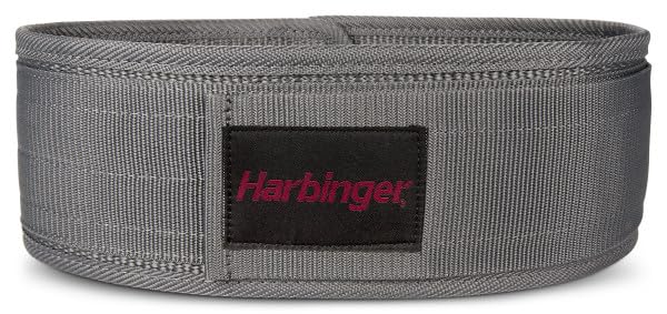 Harbinger 4" Nylon Women's Weightlifting Belt-Protects Lower Back and Abdomen,Thick and Flexible Nylon Web Provides Durability - Image 2