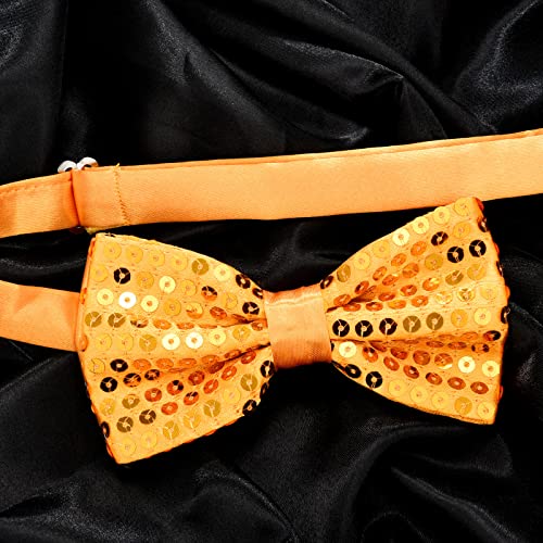 Yaomiao 6Pcs Men's Pre Tied Sequin Bow Ties Double Layer Tux Bowtie With Adjustable Strap For Men Boy Christmas Wedding Graduation(Sequin Style) #TOP7