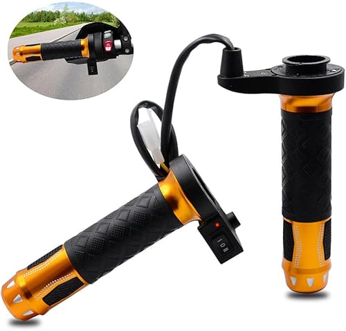 Miniatura 3 de Empuñaduras universales con calefacción para motocicleta, empuñaduras de mano calientes eléctricas con calefacción y barr, ajuste de temperatura de