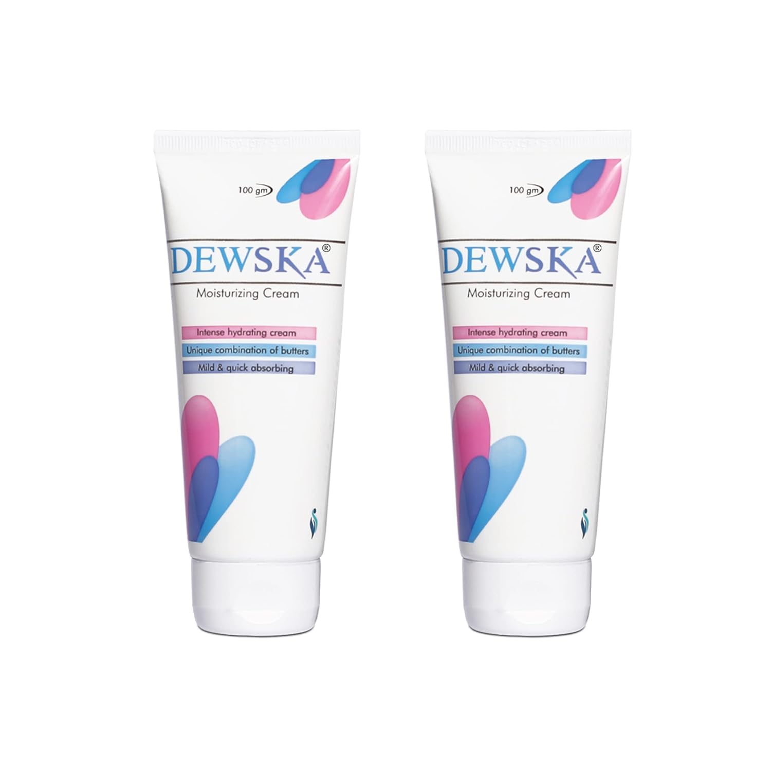 SKIN'SKA NATURALS - Dewska Moisturising Cream (100 g * 2) with Cocoa Butter, Shea Butter, Vitamin E, and Aloe Vera Extracts, Dry and Rough Skin