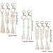 WILLBOND 8 Pieces Mini Macrame Keychains Boho Macrame Bag Tassels Handcrafted Accessory for Car Key Purse Phone Wallet Gift Party Supplies