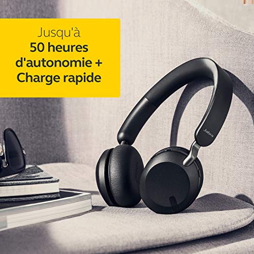 Jabra Elite 45h Casque Sans Fil Supra-Auriculaire – Compact Pliable avec une Autonomie de 50 Heures – Technologie d… - Les Beatles, Paul McCartney, John Lennon, RIngo Starr, George Harrison Jabra Elite 45h Casque Sans Fil Supra-Auriculaire – Compact Pliable avec une Autonomie de 50 Heures – Technologie d… – Image 4