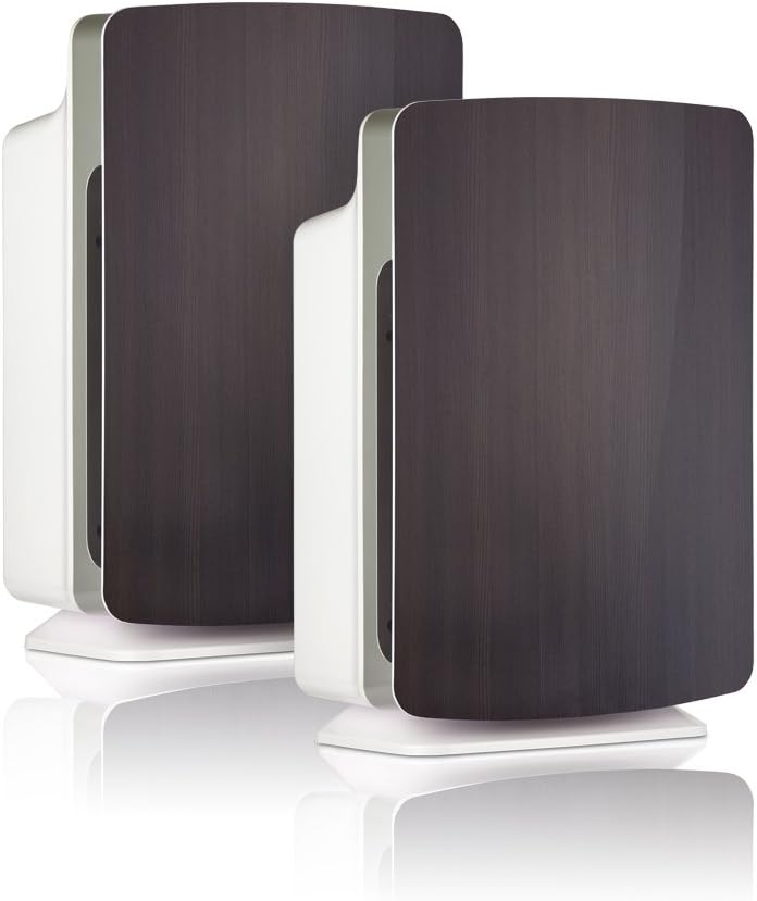 Alen BreatheSmart Customizable Air Purifier with HEPA-Pure Filter for Allergies and Dust (Espresso, 2-Pack)