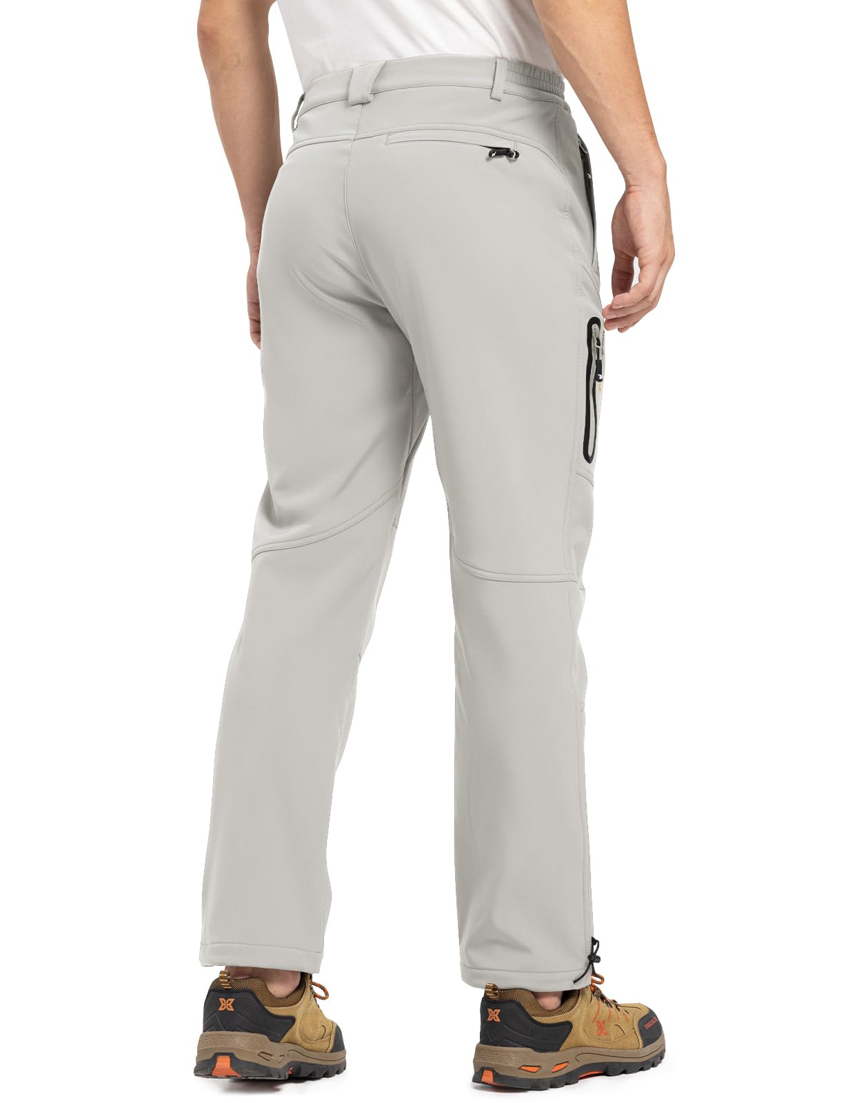 Snapklik.com : Mens Winter Hiking Pants Fleece Lined Snow Ski Softshell ...