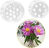 Fokroin 4StückTransparenter Spiralblumenstielrahmen, DIY Blumenständer Spiralblumenstielständer,Transparenter Spiralblumenstielrahmen,Geeignet für DIY-Blumenständer