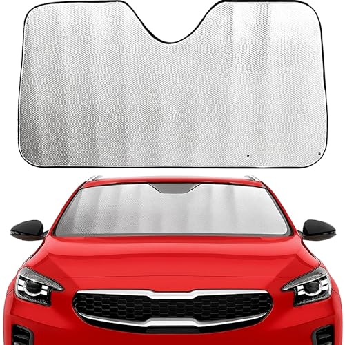 Parasol para Parabrisas Delantero Homologado, Protector Solar para Parabrisas Delantero Máxima protección, Parasol para automóvil de 300 Gramos, Universal, Medidas 140 x 80 cm